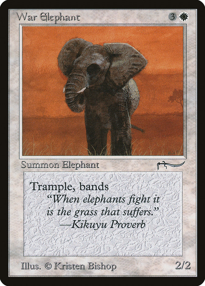 War Elephant (Dark Mana Cost) [Arabian Nights] | Good Games Adelaide SA