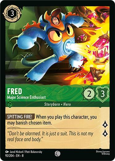 Fred Major Science Enthusiast 92/204 (Reign of Jafar)  | Good Games Adelaide SA