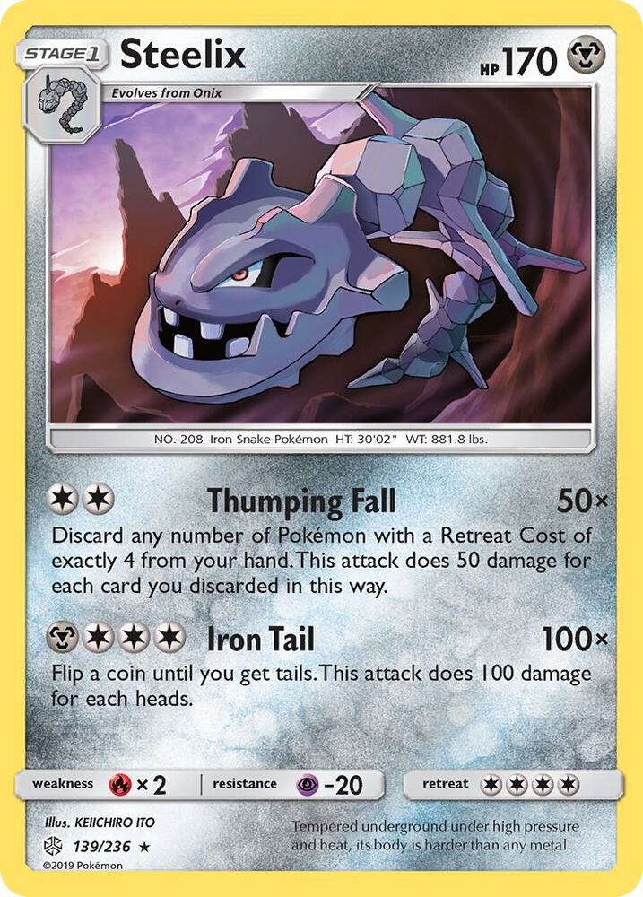 Steelix 139/236 (SM - Cosmic Eclipse)  - Holofoil | Good Games Adelaide SA