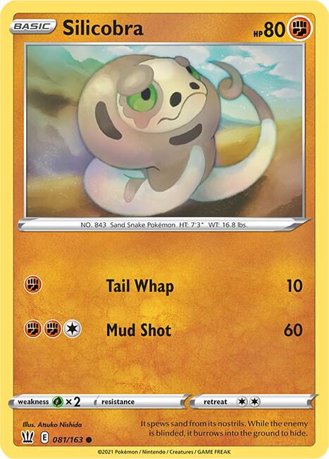 Silicobra 081/163 (SWSH05: Battle Styles)  | Good Games Adelaide SA