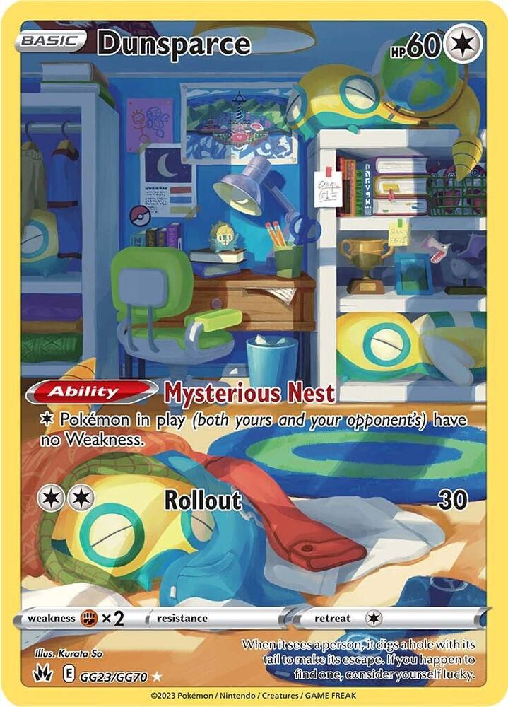 Dunsparce GG23/GG70 (Crown Zenith: Galarian Gallery)  - Holofoil | Good Games Adelaide SA
