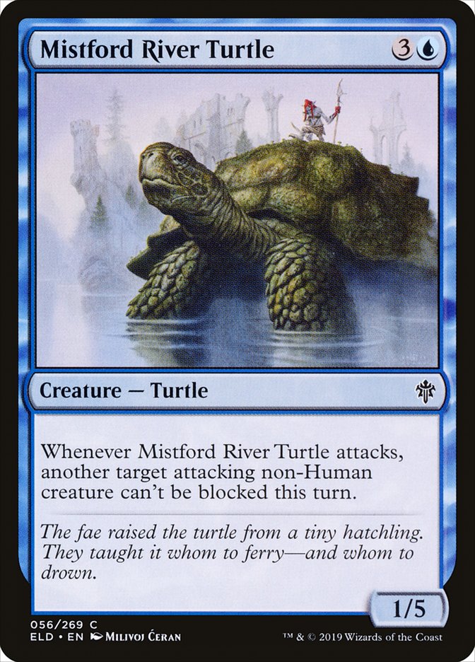 Mistford River Turtle 56 (Throne of Eldraine)  - Foil | Good Games Adelaide SA