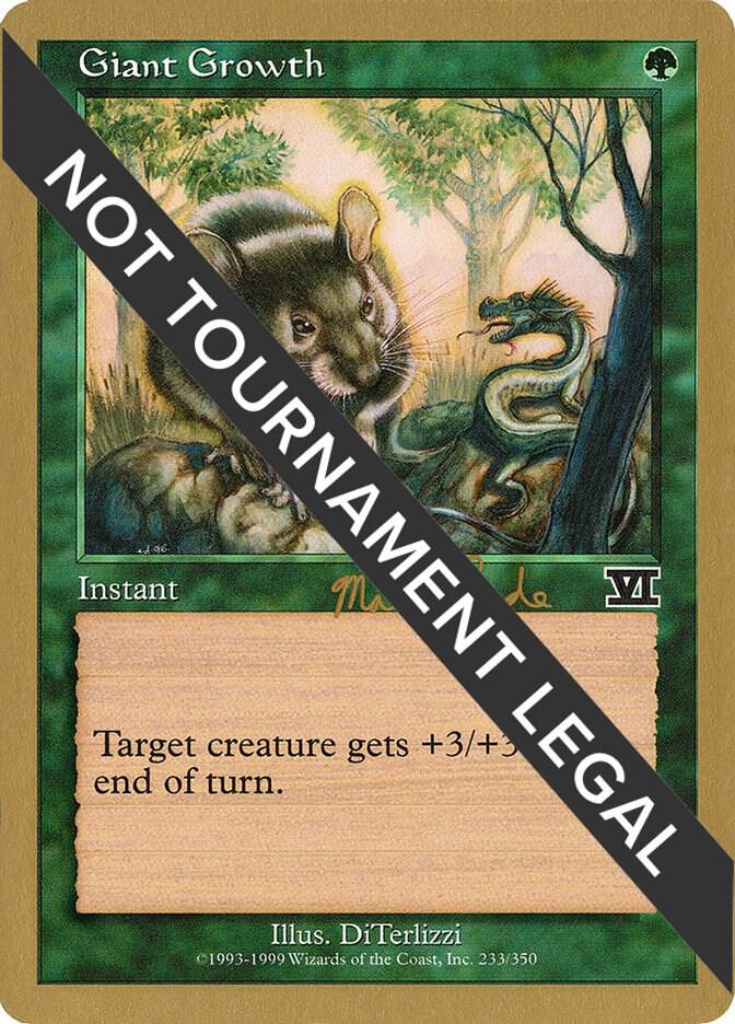 Giant Growth 1999 Matt Linde 6ED  (World Championship Decks)  | Good Games Adelaide SA