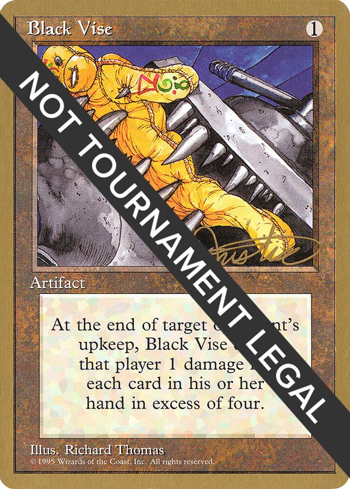 Black Vise 1996 Mark Justice 4ED mj299/308 (World Championship Decks)  | Good Games Adelaide SA