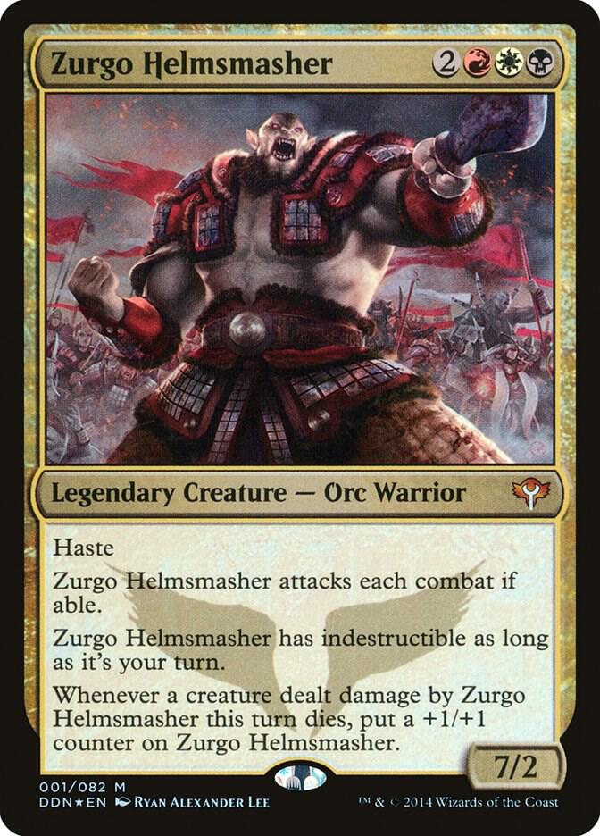Zurgo Helmsmasher 1 (Duel Decks: Speed vs. Cunning)  - Foil | Good Games Adelaide SA