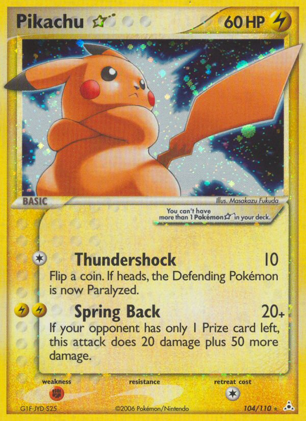 Pikachu Star (104/110) [EX: Holon Phantoms] | Good Games Adelaide SA
