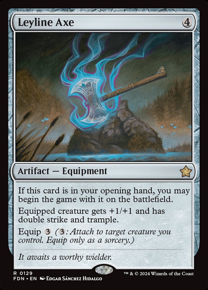 Leyline Axe 129 (Foundations)  - Foil | Good Games Adelaide SA