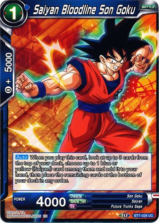 Saiyan Bloodline Son Goku [BT7-028] | Good Games Adelaide SA