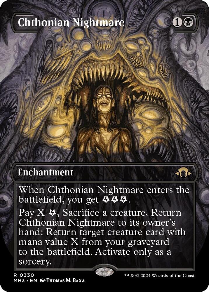 Chthonian Nightmare 330/319 (Modern Horizons 3)  - Borderless Foil | Good Games Adelaide SA