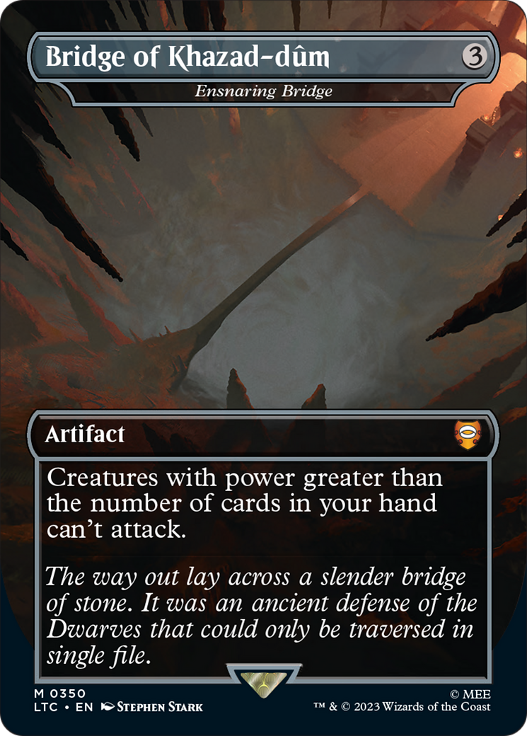 Bridge of Khazad-dum - Ensnaring Bridge (Borderless) [The Lord of the Rings: Tales of Middle-Earth Commander] | Good Games Adelaide SA