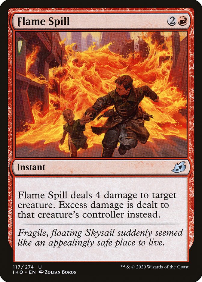 Flame Spill 117 (Ikoria: Lair of Behemoths)  - Foil | Good Games Adelaide SA