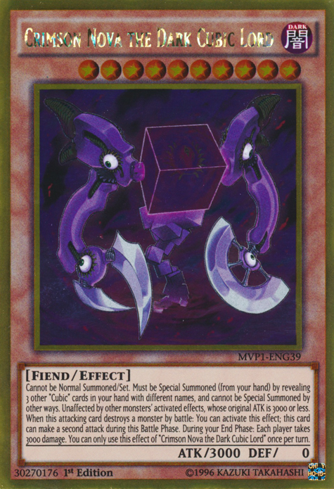 Crimson Nova the Dark Cubic Lord [MVP1-ENG39] Gold Rare | Good Games Adelaide SA