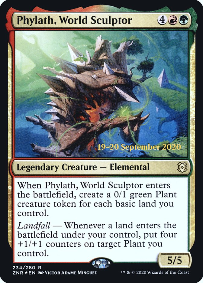 Phylath, World Sculptor  [Zendikar Rising Prerelease Promos] | Good Games Adelaide SA