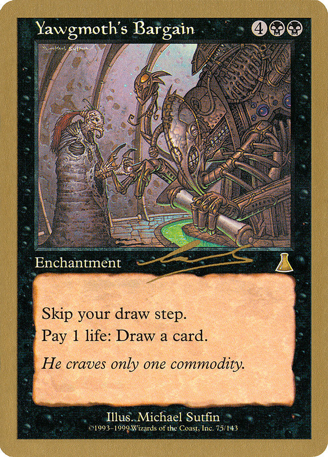 Yawgmoth's Bargain (Nicolas Labarre) [World Championship Decks 2000] | Good Games Adelaide SA