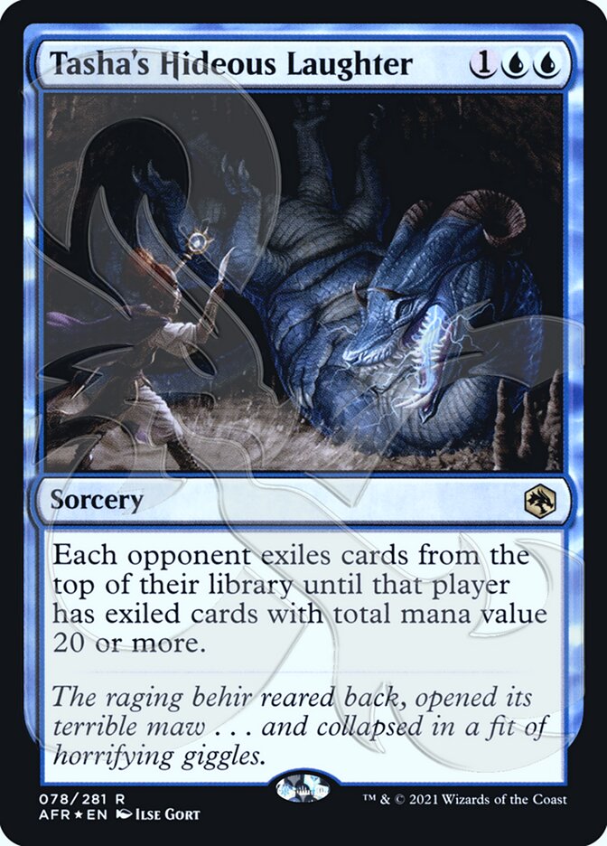 Tasha's Hideous Laughter (Ampersand Promo) [Dungeons & Dragons: Adventures in the Forgotten Realms Promos] | Good Games Adelaide SA