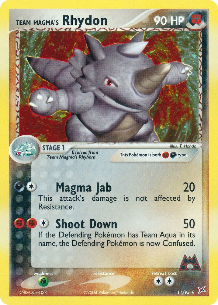Team Magma's Rhydon 11/95 (Team Magma vs Team Aqua)  - Reverse Holofoil | Good Games Adelaide SA