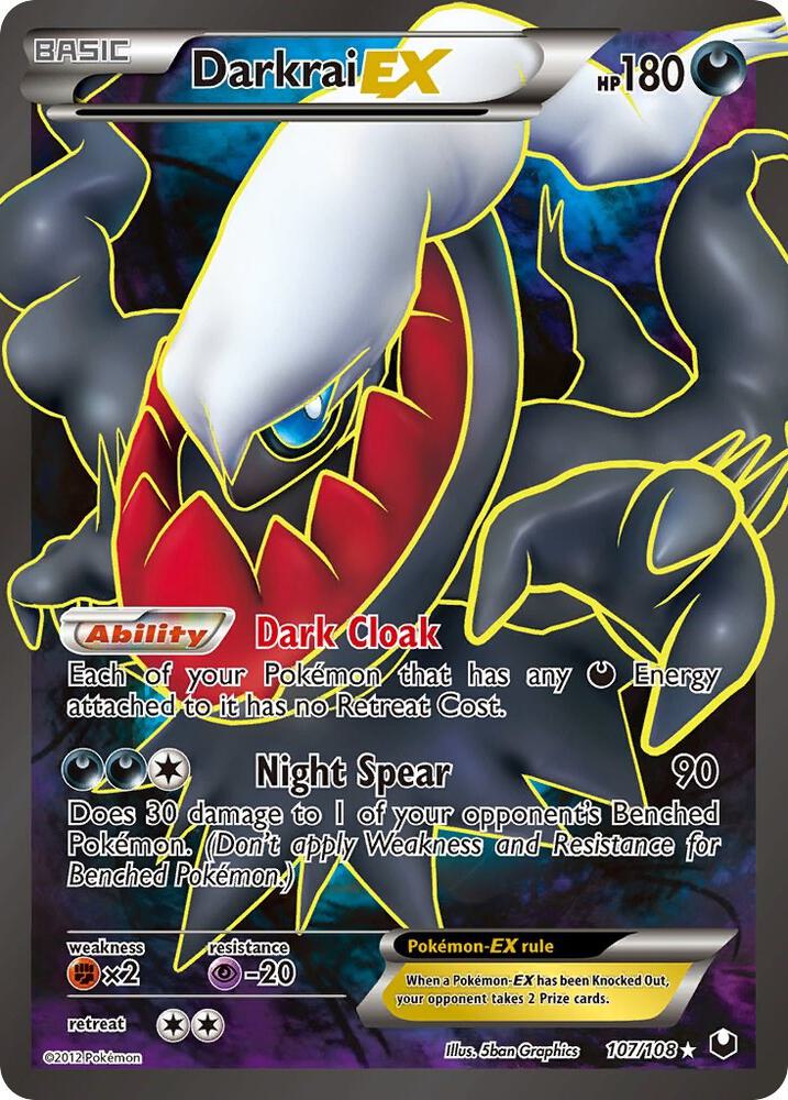 Darkrai EX 107 Full Art 107/108 (Dark Explorers)  - Holofoil | Good Games Adelaide SA