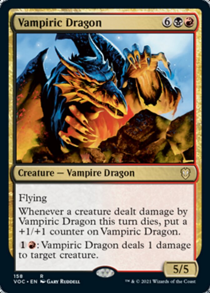 Vampiric Dragon [Innistrad: Crimson Vow Commander] | Good Games Adelaide SA