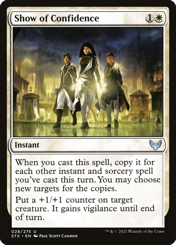 Show of Confidence 28 (Strixhaven: School of Mages)  - Foil | Good Games Adelaide SA