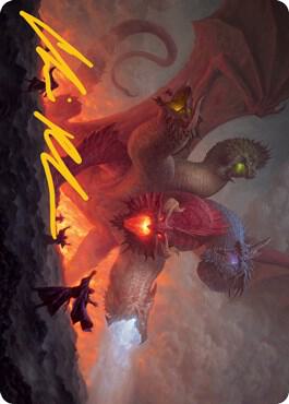 Tiamat Art Card Gold Stamped Signature 26 (Art Series: Adventures in the Forgotten Realms)  | Good Games Adelaide SA