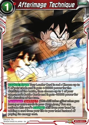 Afterimage Technique [BT5-023] | Good Games Adelaide SA