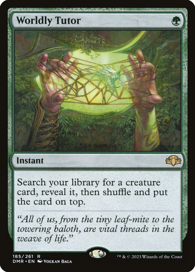 Worldly Tutor 185 (Dominaria Remastered)  - Foil | Good Games Adelaide SA