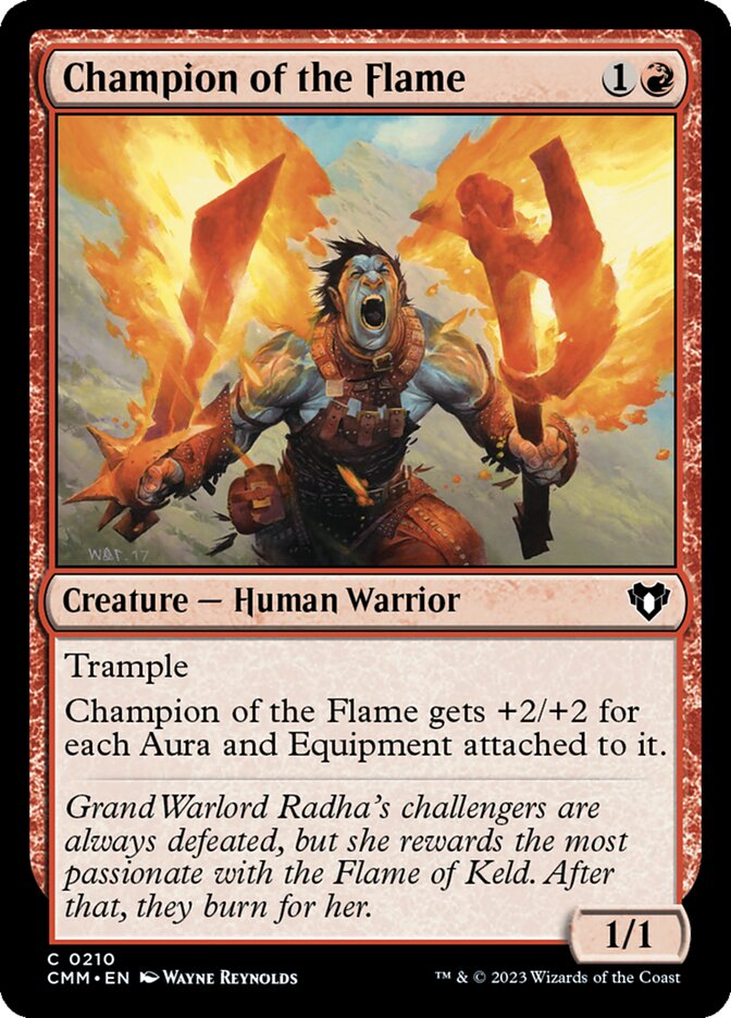 Champion of the Flame 210 (Commander Masters)  - Foil | Good Games Adelaide SA