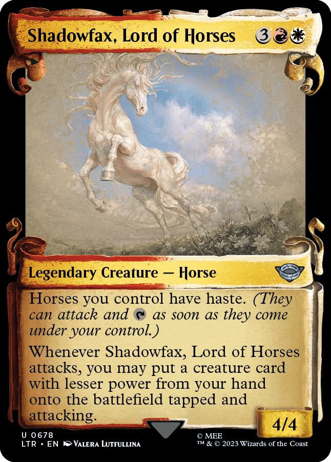 Shadowfax Lord of Horses Showcase Scrolls 678 (Universes Beyond: The Lord of the Rings: Tales of Middle-earth)  | Good Games Adelaide SA