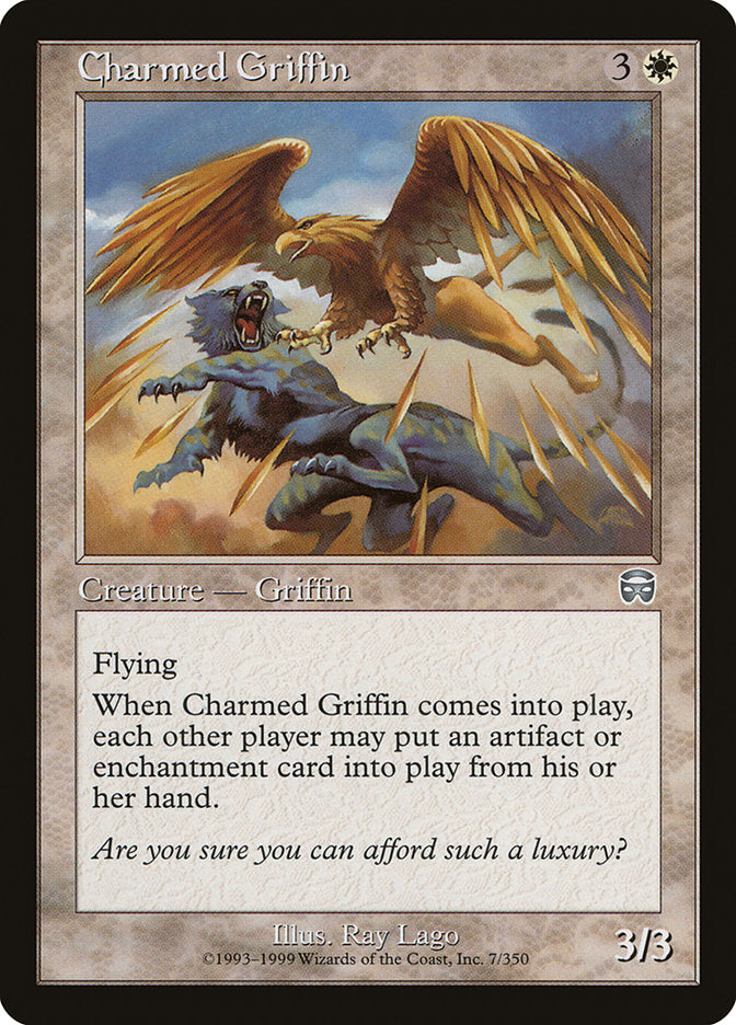Charmed Griffin [Mercadian Masques] | Good Games Adelaide SA