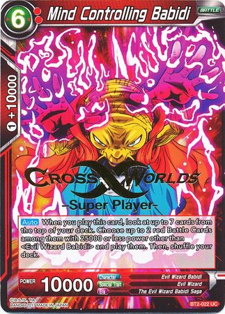 Mind Controlling Babidi (Super Player Stamped) (BT2-022) [Tournament Promotion Cards] | Good Games Adelaide SA