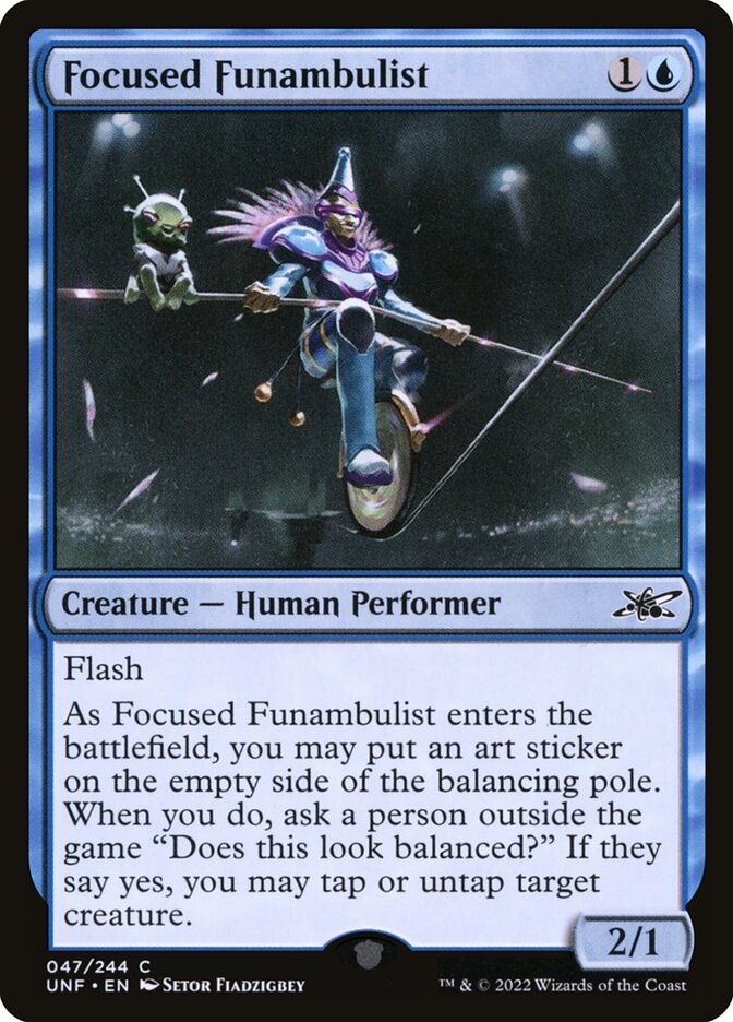 Focused Funambulist 47 (Unfinity)  - Foil | Good Games Adelaide SA