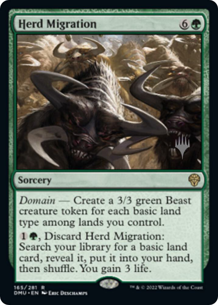 Herd Migration 165 (Promo Pack: Dominaria United)  - Foil | Good Games Adelaide SA