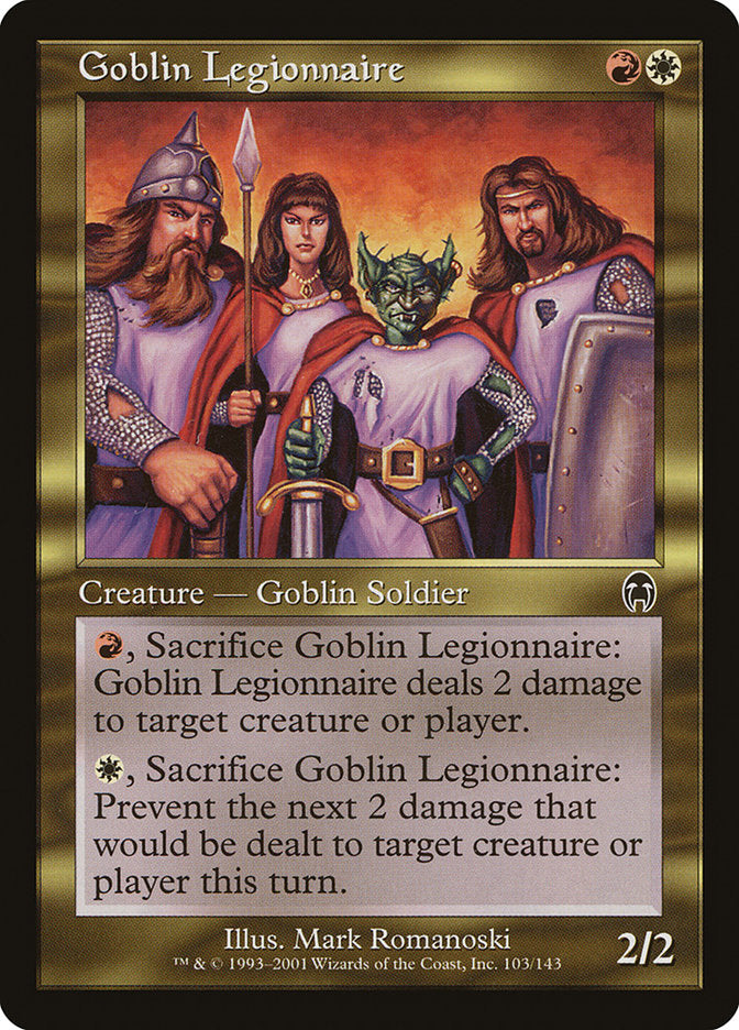 Goblin Legionnaire 103 (Apocalypse)  - Foil | Good Games Adelaide SA