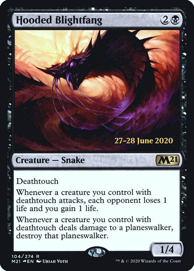 Hooded Blightfang  [Core Set 2021 Prerelease Promos] | Good Games Adelaide SA