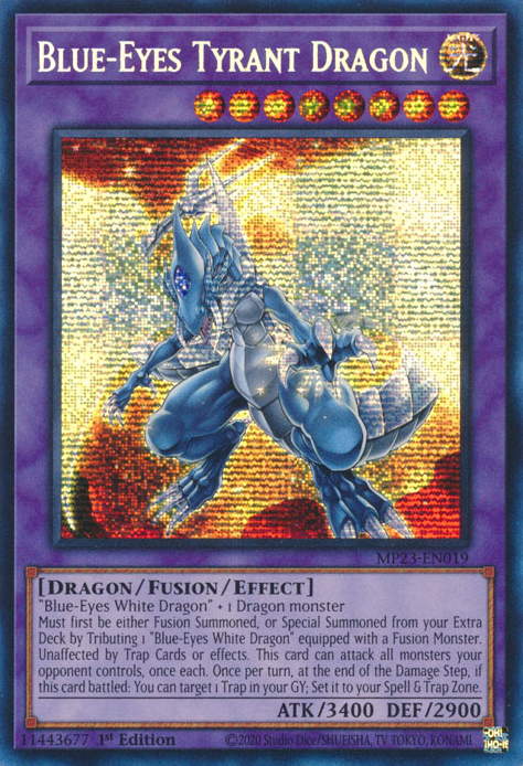 Blue-Eyes Tyrant Dragon [MP23-EN019] Prismatic Secret Rare | Good Games Adelaide SA