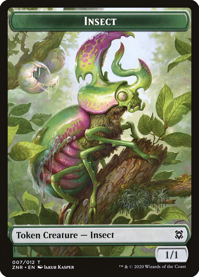 Illusion // Insect Double-sided Token [Zendikar Rising Tokens] | Good Games Adelaide SA