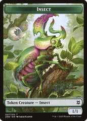 Cat Beast // Insect Double-sided Token [Zendikar Rising Tokens] | Good Games Adelaide SA
