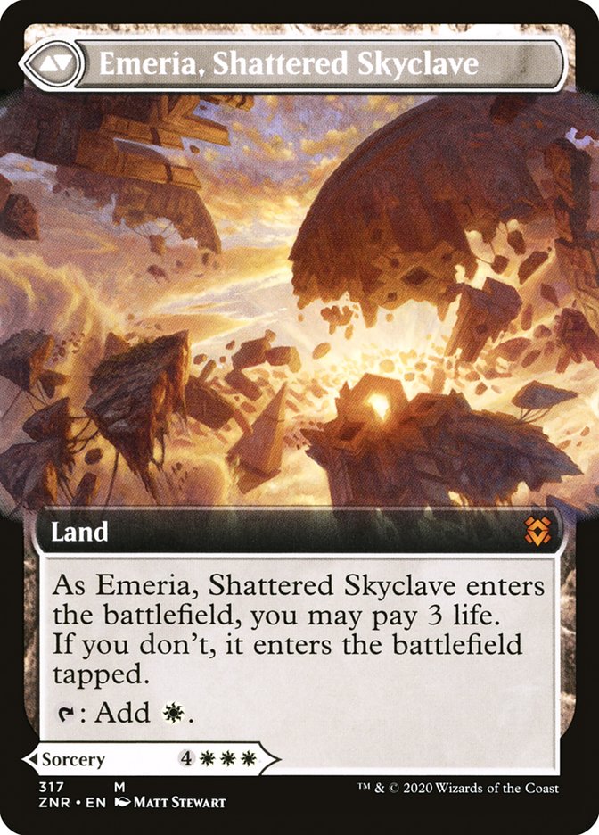Emeria's Call // Emeria, Shattered Skyclave (Extended Art) [Zendikar Rising] | Good Games Adelaide SA