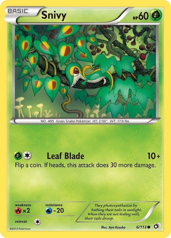 Snivy 6/113 (Legendary Treasures)  | Good Games Adelaide SA
