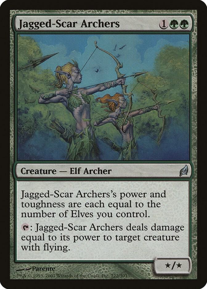 Jagged Scar Archers 222 (Lorwyn)  | Good Games Adelaide SA