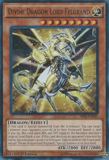 Divine Dragon Lord Felgrand [SR02-EN001] Ultra Rare | Good Games Adelaide SA