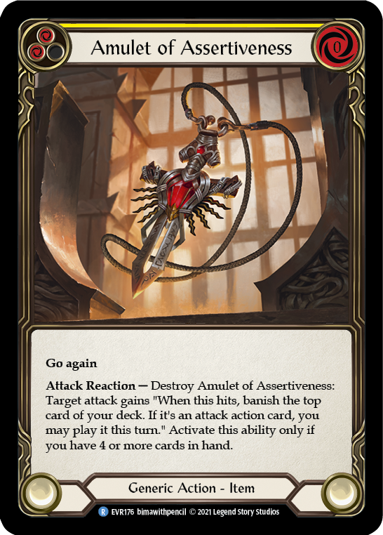 Amulet of Assertiveness [EVR176] (Everfest)  1st Edition Cold Foil | Good Games Adelaide SA