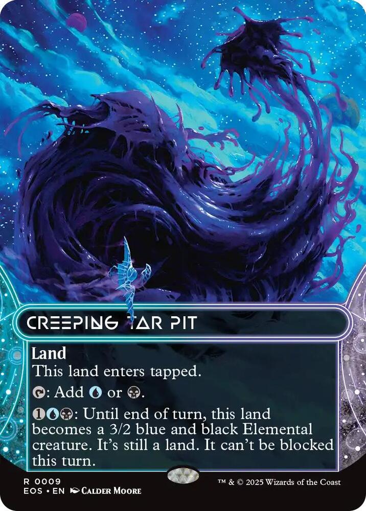 Creeping Tar Pit  9 (Edge of Eternities: Stellar Sights)  - Foil | Good Games Adelaide SA