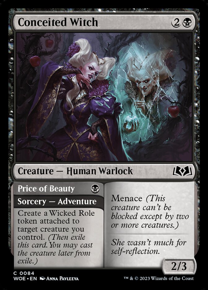 Conceited Witch // Price of Beauty 84 (Wilds of Eldraine)  - Foil | Good Games Adelaide SA