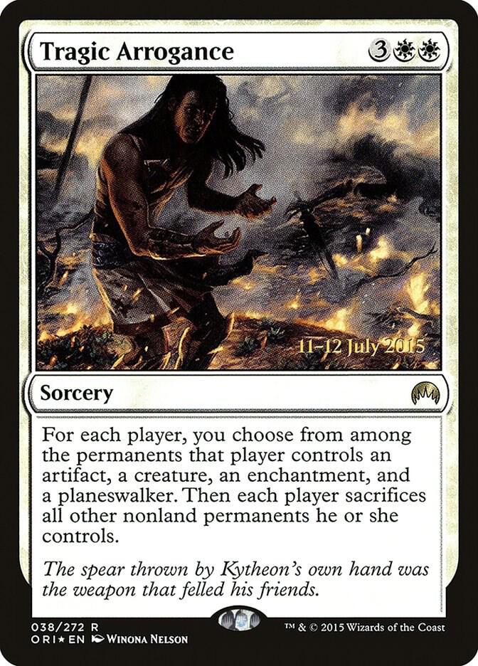 Tragic Arrogance 38 (Prerelease Cards)  - Foil | Good Games Adelaide SA