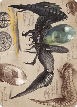 Psychosis Crawler Art Card Gold Stamped Signature 73 (Art Series: The Brothers' War)  | Good Games Adelaide SA