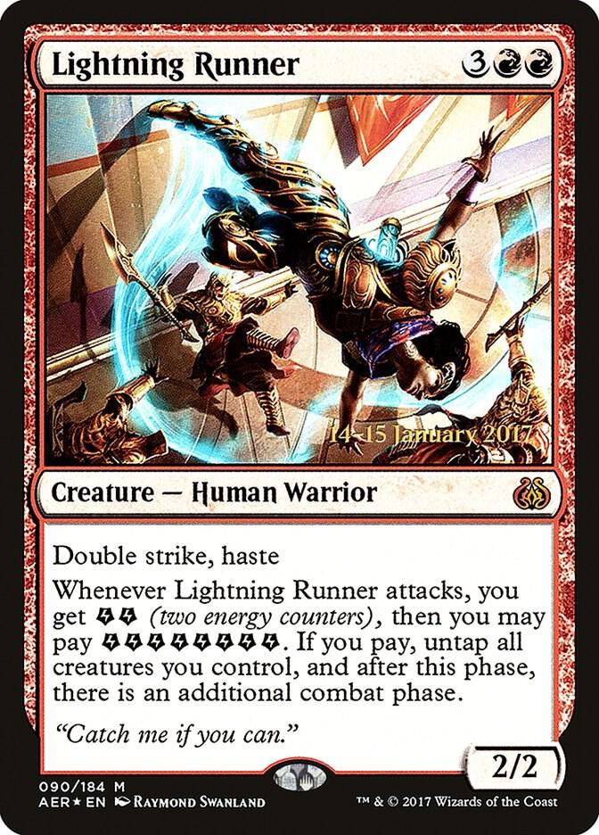 Lightning Runner 90 (Prerelease Cards)  - Foil | Good Games Adelaide SA