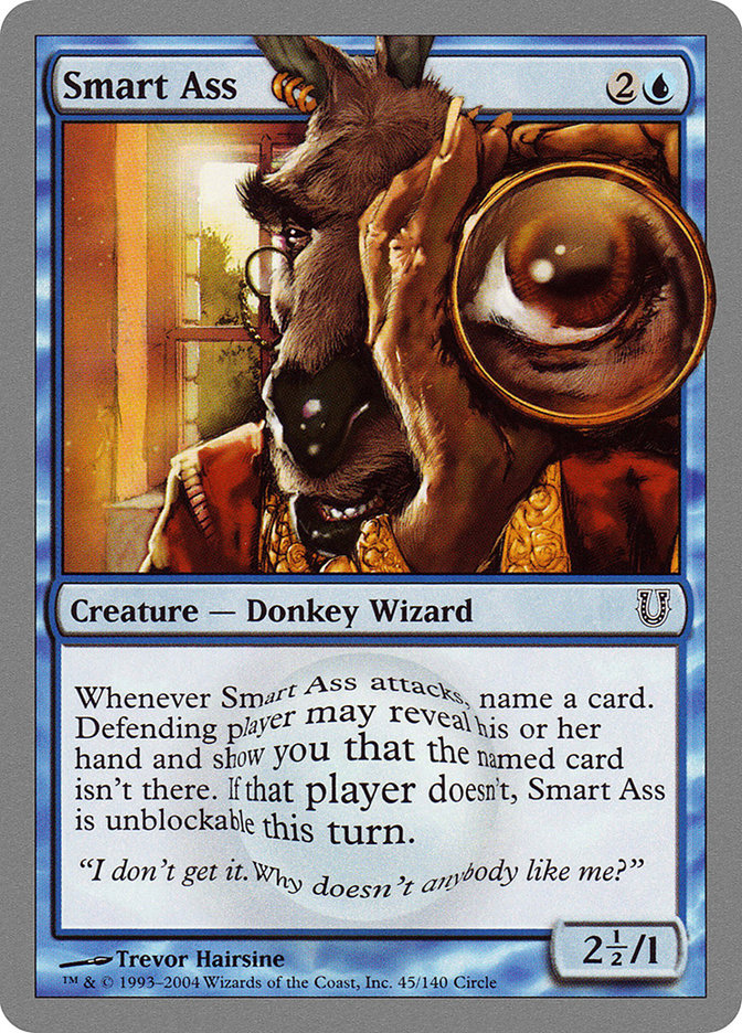Smart Ass 45 (Unhinged)  - Foil | Good Games Adelaide SA