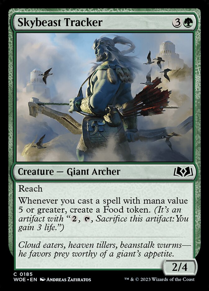 Skybeast Tracker 185 (Wilds of Eldraine)  - Foil | Good Games Adelaide SA