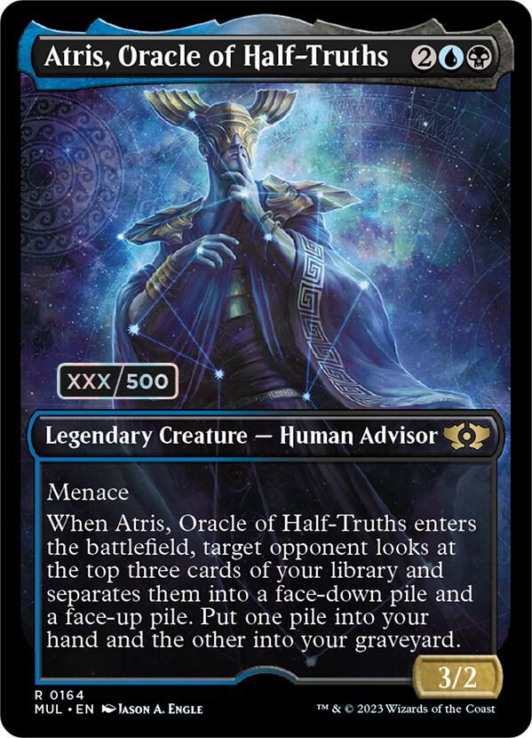 Atris, Oracle of Half-Truths Serialized 164 (March of the Machine: Multiverse Legends)  - Double Rainbow Foil | Good Games Adelaide SA